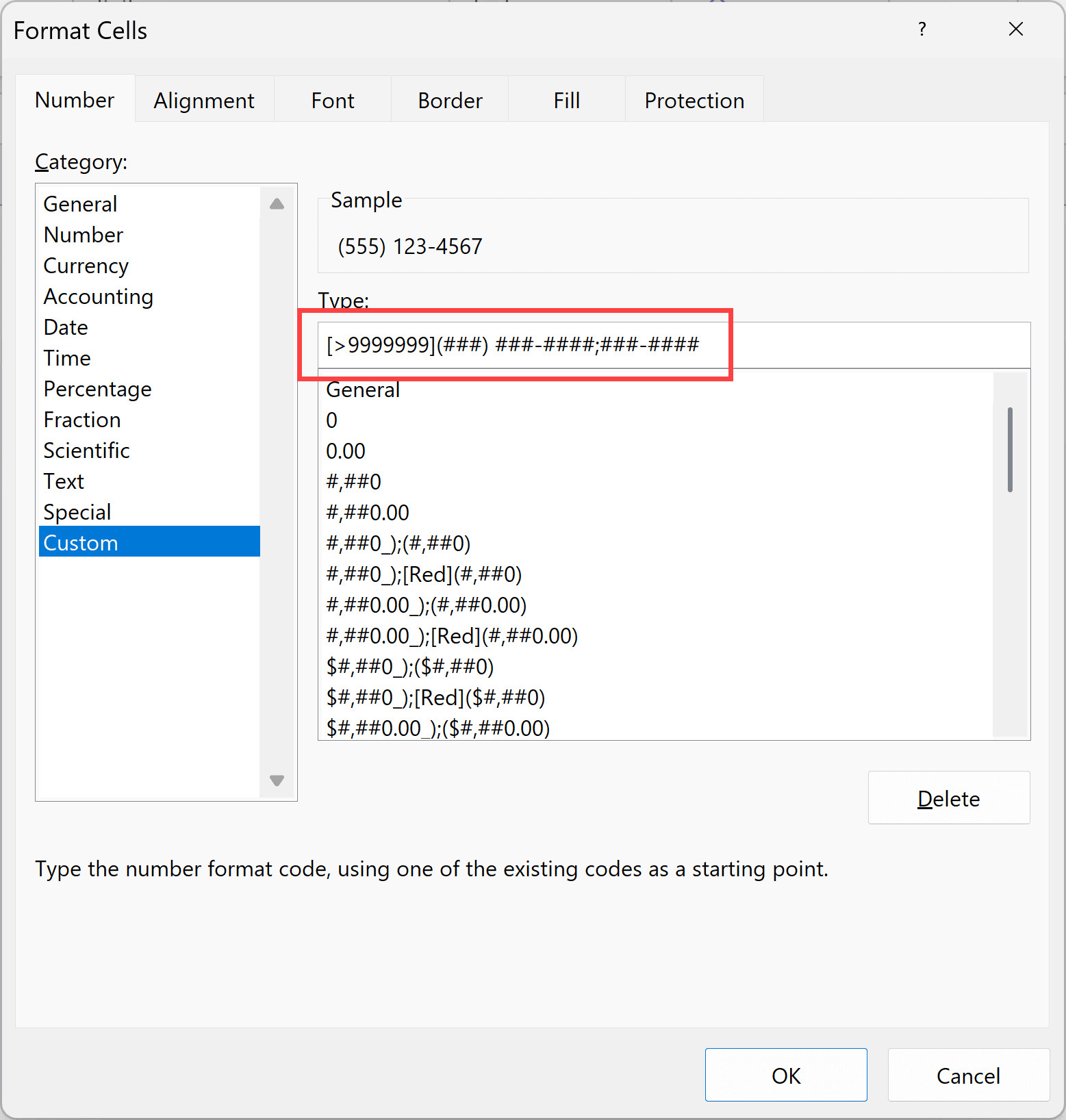 Áp dụng mã định dạng tùy chỉnh có điều kiện trong Format Cells