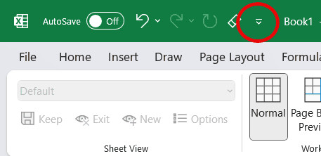 Biểu tượng tùy chỉnh thanh công cụ truy cập nhanh
