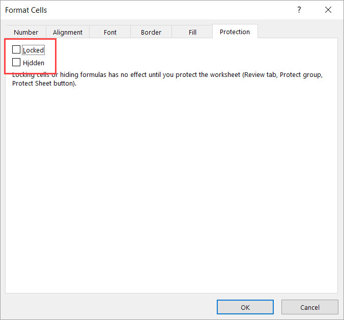 Bỏ chọn ô Locked để mở khóa quyền chỉnh sửa