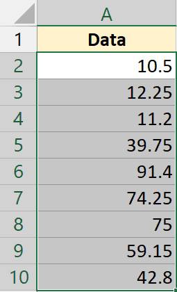 Bôi đen vùng dữ liệu cần định dạng tùy chỉnh