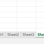 Các sheet hiển thị trong một sổ làm việc Excel