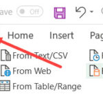 Chọn thẻ File trên thanh công cụ Excel để mở menu hệ thống