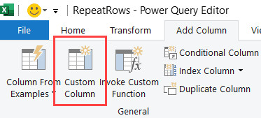 Chọn tính năng Custom Column