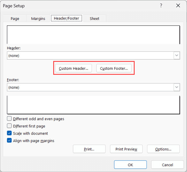 Chọn vị trí hiển thị tên sheet: Trái, Giữa hoặc Phải