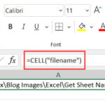 Công thức CELL để lấy tên workbook và địa chỉ đầy đủ