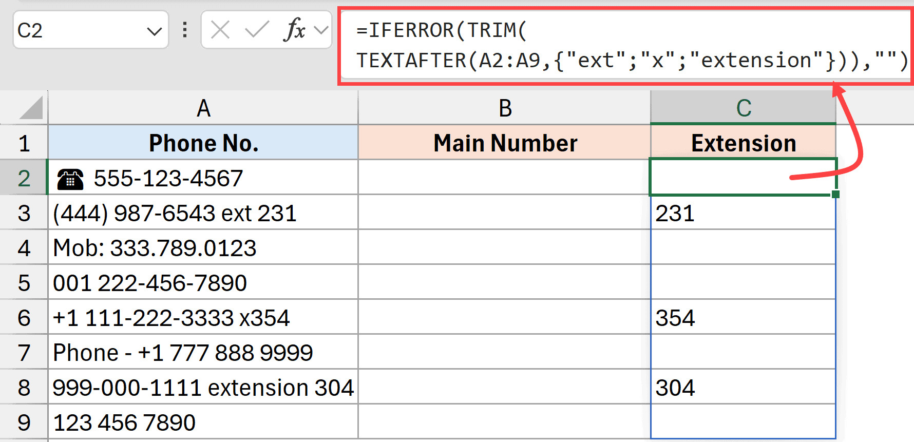 Công thức tách riêng phần số máy lẻ ra khỏi chuỗi