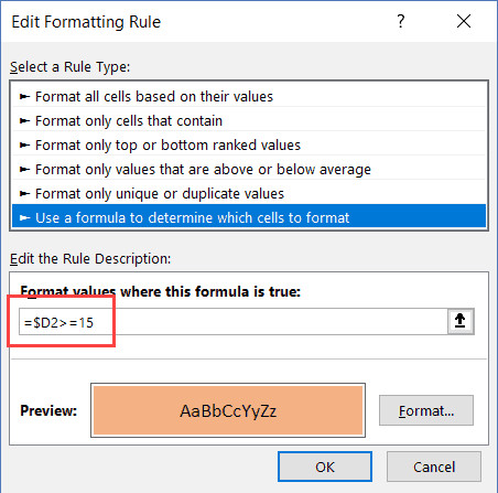 Công thức tô màu dòng dựa trên tiêu chí số