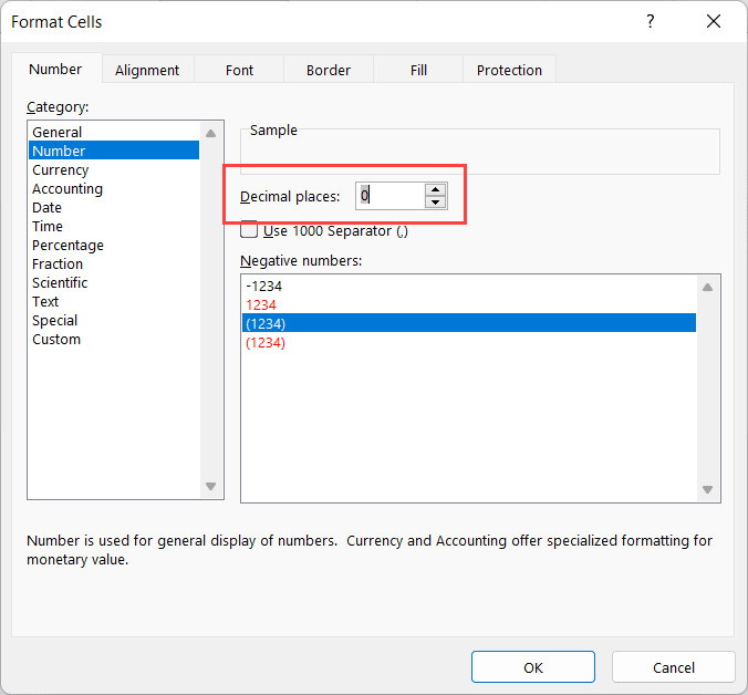Điều chỉnh số lượng chữ số thập phân mong muốn