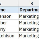Dữ liệu Excel có các dòng bị ẩn cần sao chép