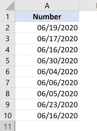 Dữ liệu hiển thị đúng theo mã định dạng tùy chỉnh đã nhập