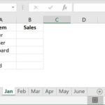 Dữ liệu mẫu cần thêm vào tất cả các sheet bằng cách nhóm chúng lại