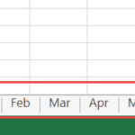 File Excel chứa nhiều sheet dữ liệu cho các tháng khác nhau