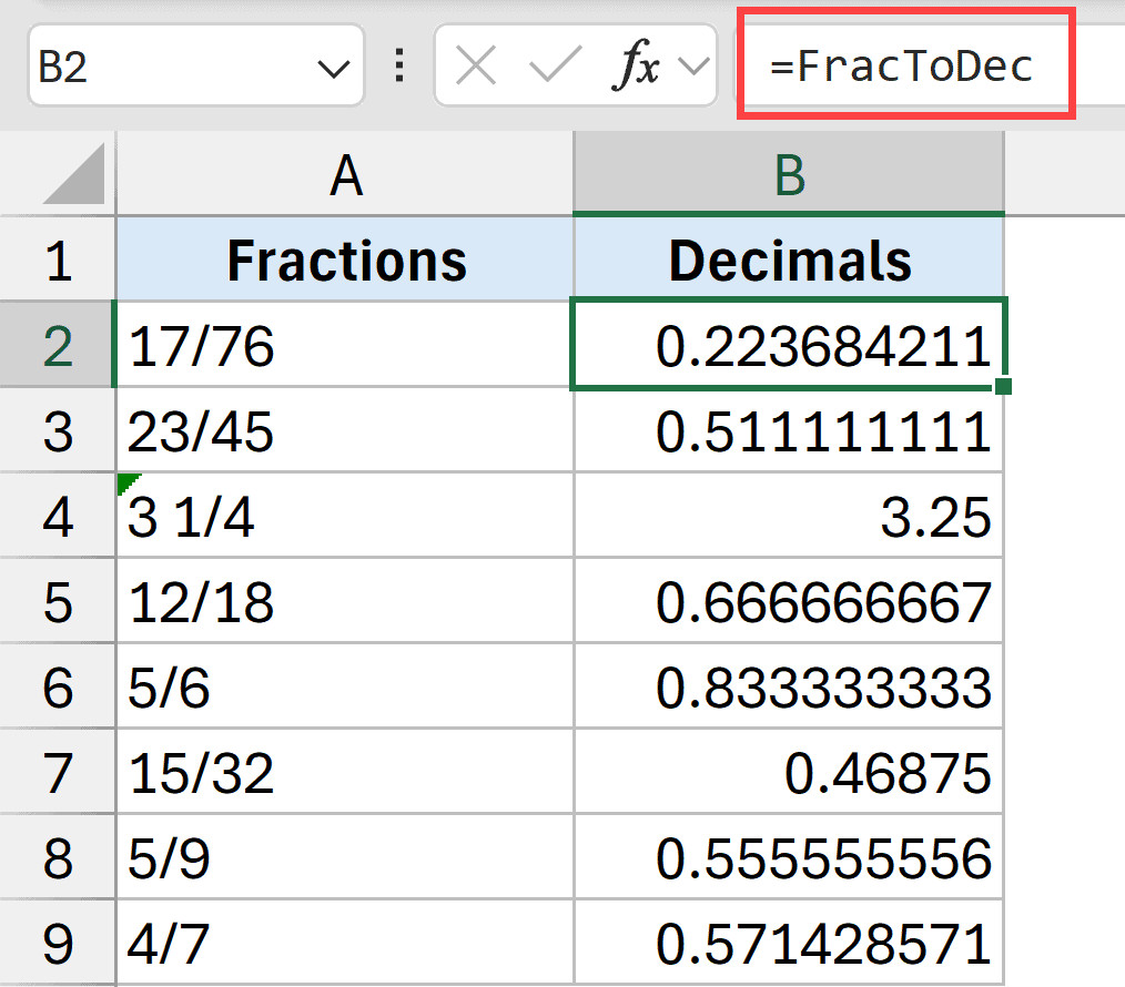 Gọi tên Named Range vừa tạo trong ô tính