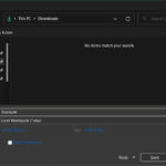 Hộp thoại Save As trong Excel hiển thị các tùy chọn lưu file