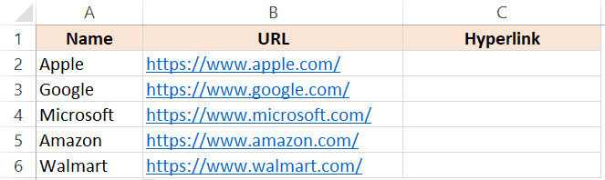 Hyperlink Function - Dataset