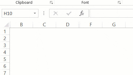 Kéo chuột từ cột B về phía số dòng để chọn vùng ẩn