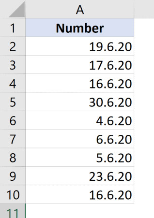 Kết quả cuối cùng với định dạng ngày tháng tùy chỉnh