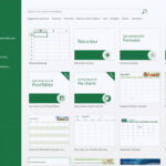 Màn hình khởi động Excel hiển thị các file gần đây và template mẫu