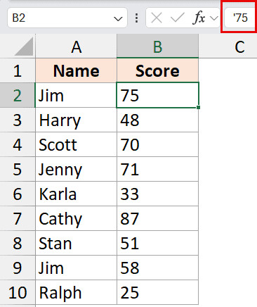 Nhận biết số dạng văn bản qua dấu nháy đơn ở đầu