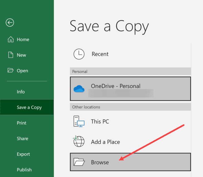 Nhấn nút Browse để mở hộp thoại lưu tệp tin