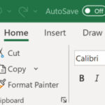 Nhấn vào thẻ File trên thanh công cụ Excel