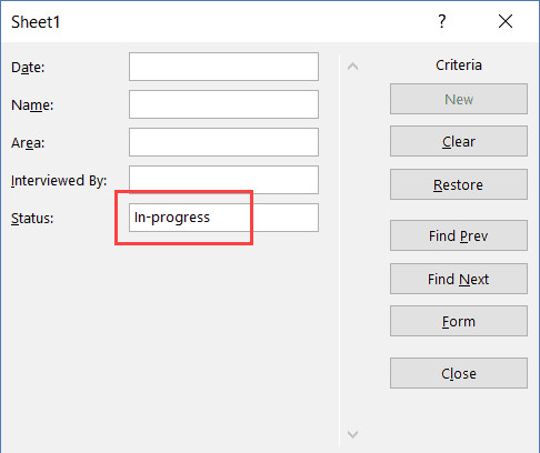 Nhập điều kiện tìm kiếm vào trường thông tin tương ứng