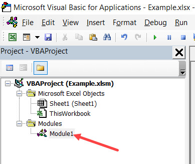 Nhấp đúp vào đối tượng chứa mã để xem và chỉnh sửa nội dung