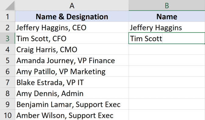 Nhập kết quả mong muốn vào ô thứ hai