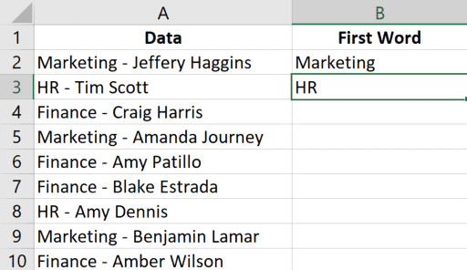 Nhập mẫu thứ hai để Excel nhận diện quy luật
