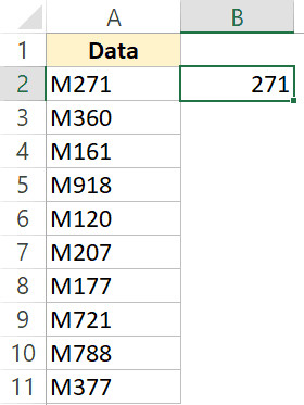 Nhập thủ công giá trị mẫu vào ô đầu tiên