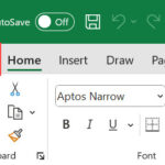 Nhấp vào tab File trên thanh công cụ Excel để mở menu hệ thống