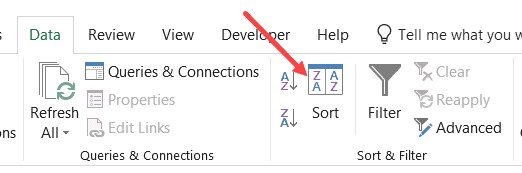 Nút Sort lớn để mở hộp thoại cài đặt chi tiết