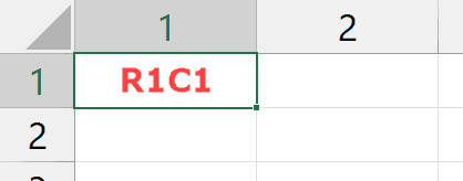 Ô R1C1 hiển thị tiêu đề cột bằng số thay vì chữ cái