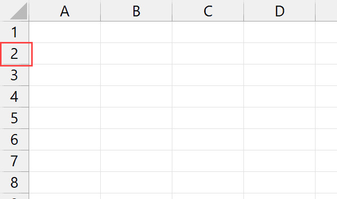 Số 2 được đánh dấu ở lề trái biểu thị cho hàng thứ 2