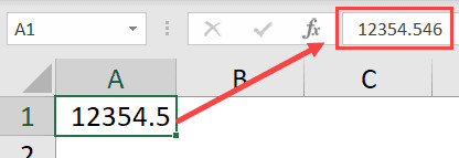 Số có phần thập phân bị làm tròn do cột quá hẹp
