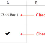 So sánh sự khác biệt giữa Check Mark và Checkbox trong Excel