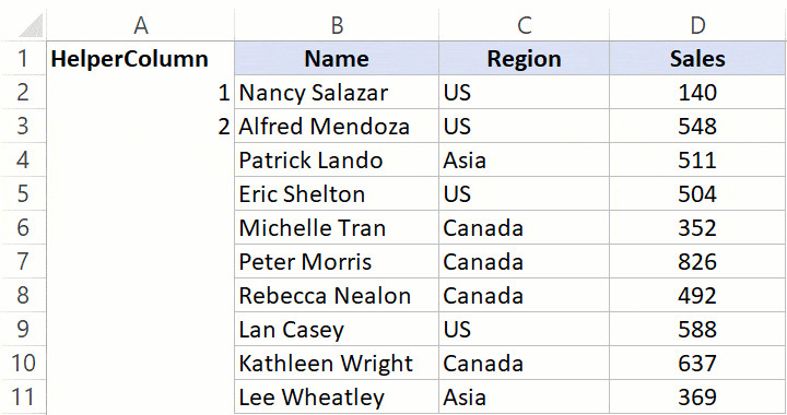 Sử dụng tính năng Autofill để điền số thứ tự tự động cho toàn bộ cột