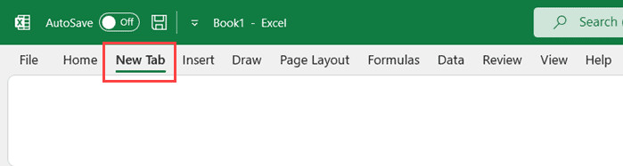 Tab mới xuất hiện trên danh sách tùy chỉnh