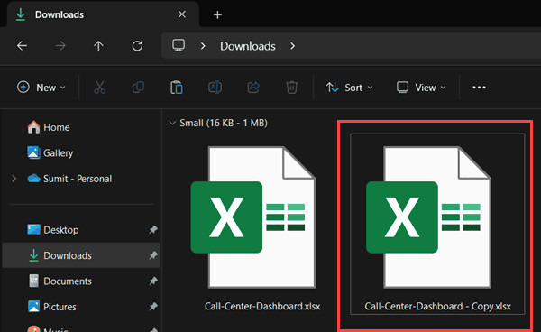 Tạo bản sao của tệp Excel bạn muốn mở khóa để đảm bảo an toàn dữ liệu