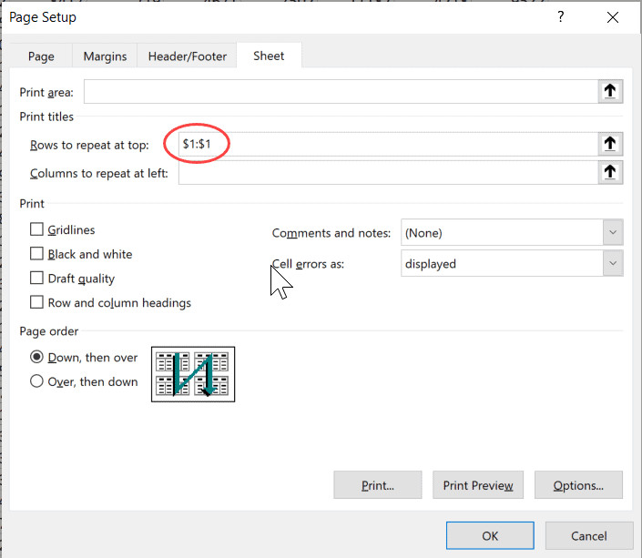 Tham chiếu dòng được tự động điền vào trường sau khi chọn