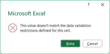 Thông báo lỗi xuất hiện khi nhập dữ liệu trùng lặp