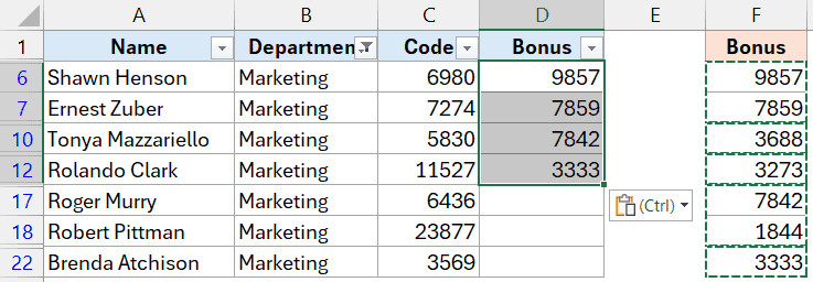 Vấn đề xảy ra khi sao chép dán thông thường