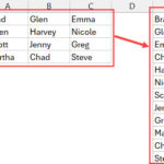 Ví dụ về chuyển đổi nhiều hàng thành một cột trong Excel 365