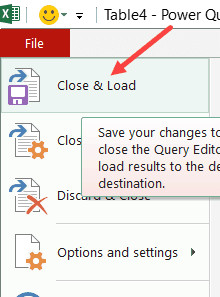 Xuất dữ liệu từ Power Query ra bảng tính