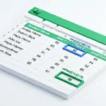 Bảng dữ liệu minh họa việc dùng hàm MIN và MAX trên Excel