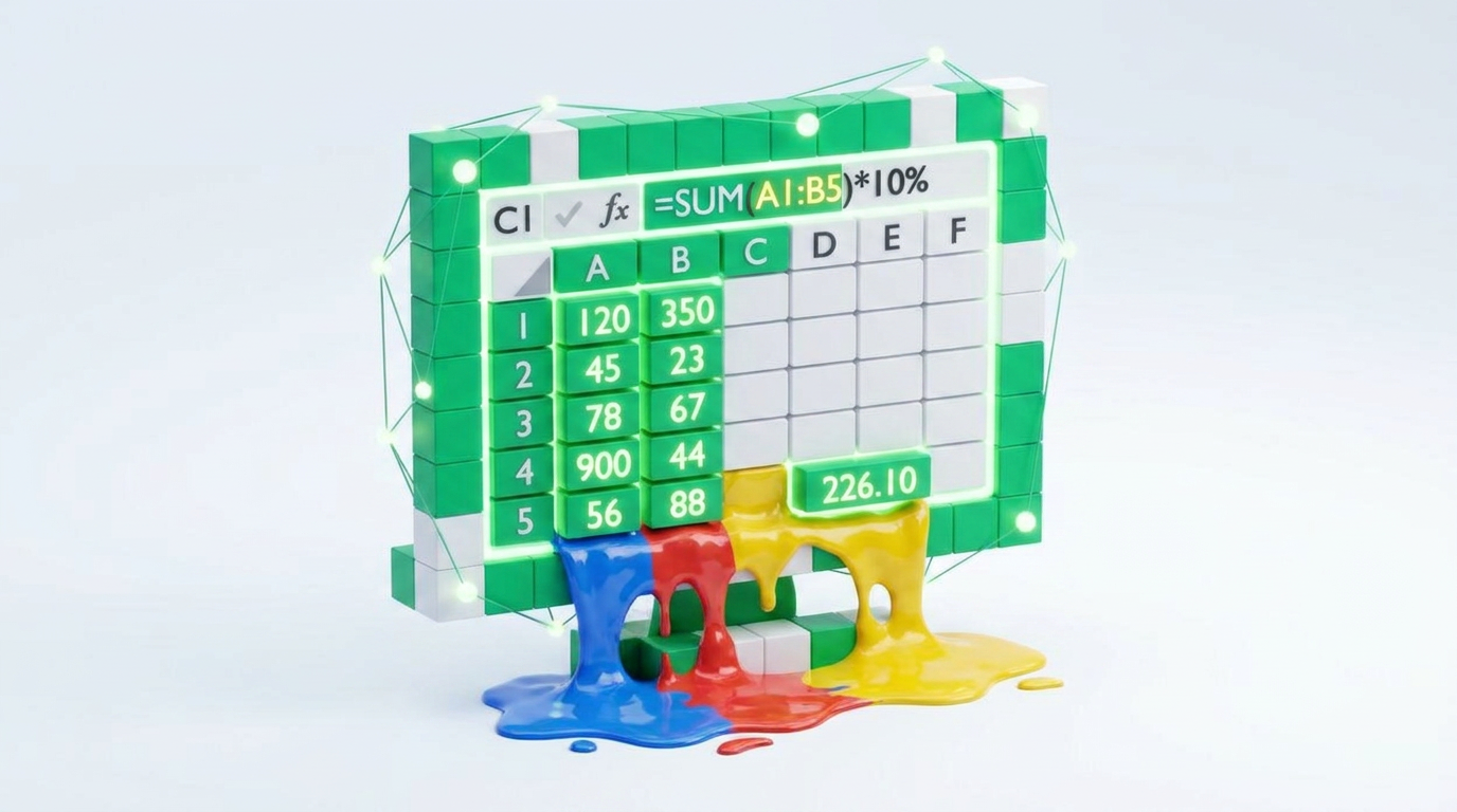 Giao diện phân tích cấu trúc công thức trên bảng tính Excel