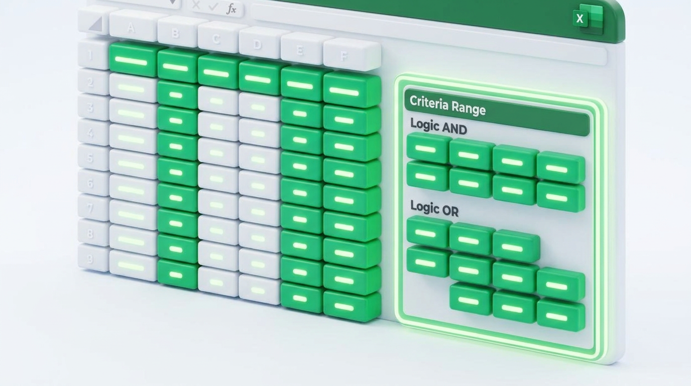 Cách thiết lập vùng điều kiện Criteria Range (AND và OR) trong Excel