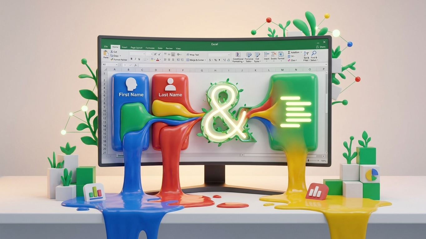 Toán tử cấu trúc gộp chuỗi trong Excel